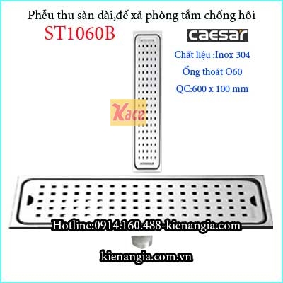 Phễu thu dài 100X600XD60 Caesar KAG-ST1060B