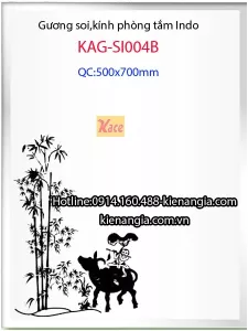 Kính hoa văn đồng quê 500x700 rẻ KAG-SI004B
