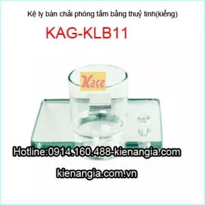 Kệ ly,kệ bàn chải bằng thuỷ tinh KAG-KLB11
