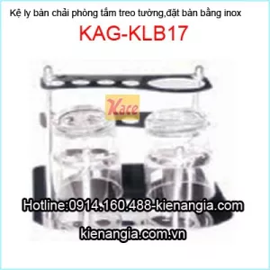 Kệ ly bàn chải inox đặt bàn KAG-KLB17