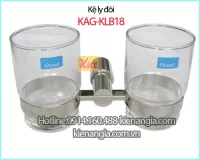 Kệ ly đôi đế inox đúc phòng tắm KAG-KLB18