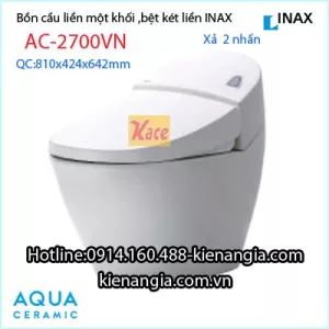 Bệt két liền,Bồn cầu 1 khối INAX AC-2700VN