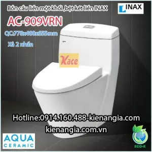 Bồn cầu 1 khối INAX,bệt két liền INAX AC-909VRN BM2023