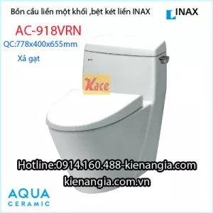 Bồn cầu 1 khối Inax,Bệt két liền INAX AC-918VRN BM2023