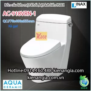 Bồn cầu 1 khối Inax,Bệt két liền INAX AC-918VRN-1 BM2023
