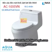 Bồn cầu 1 khối,bệt két liền Inax AC-1035VN