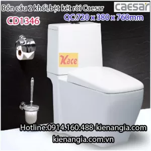 Bồn cầu vuông giả khối Caesar CD1346