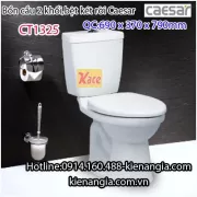 Bồn cầu 2 khối 1 nhấn giá rẻ Caesar CT1325
