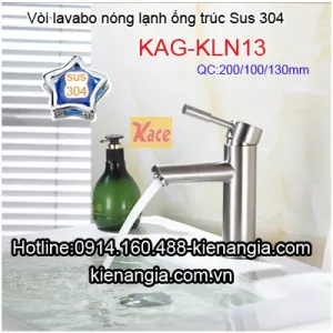 Vòi lavabo nóng lạnh ống trúc sus 304 KAG-KLN13