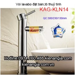 Vòi lavabo đặt bàn nóng lạnh sus 304 KAG-KLN14