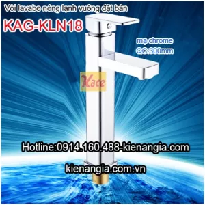 Vòi lavabo nóng lạnh vuông đặt bàn KAG-KLN18