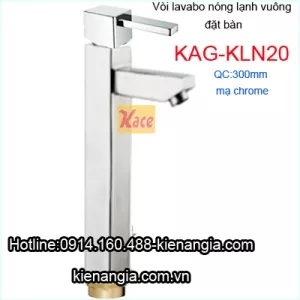 Vòi lavabo nóng lạnh vuông cao 300 KAG-KLN20