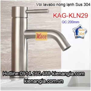 Vòi lavabo nóng lạnh âm bàn sus 304 KAG-KLN29