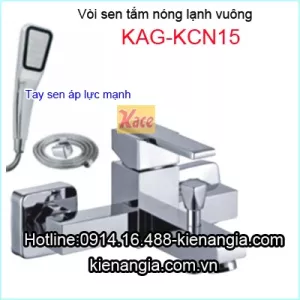 Vòi sen tắm nóng lạnh vuông áp lực mạnh KAG-KCN15
