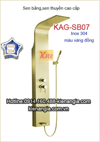 Sen thuyền inox 304 màu vàng đồng KAG-SB07