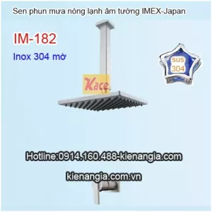 Đầu sen phun mưa âm tường INOX SUS304  IMEX-Japan IM182