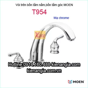 Vòi xả trên bồn tắm góc,bồn tắm dài,vòi 3 lỗ lavabo Moen-T954