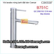 Vòi nóng lạnh lavabo nổi đặt bàn Caesar B751C cao 30cm