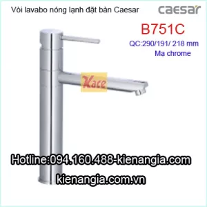 Vòi nóng lạnh lavabo nổi đặt bàn Caesar B751C cao 30cm BM2026