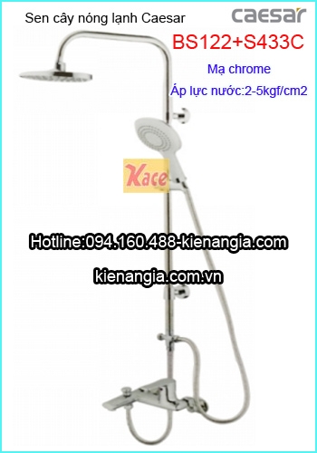 Vòi sen tắm đứng nóng lạnh Caesar BS122-S433C