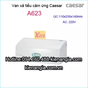 Van xả tiểu nam cảm ứng dùng điện Caesar A623
