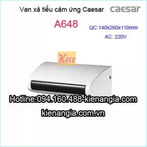Van xả tiểu nam cảm ứng dùng điện Caesar A648