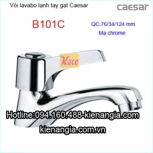 Vòi lavabo lạnh tay gạt CAESAR B101C