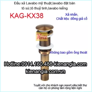 Đầu xả lavabo giả cổ KAG-KX38