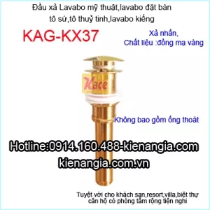 Đầu xả laavbo đồng mạ vàng KAG-KX37