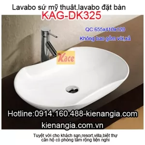 Lavabo mỹ thuật nổi đặt bàn KAG-DK325