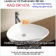 Chậu lavabo mỹ thuật đặt bàn KAG-DK147A