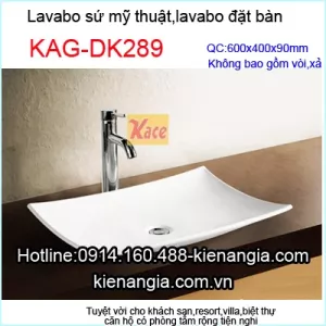 Lavabo sứ mỹ thuật đặt bàn KAG-DK289