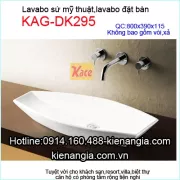 Lavabo sứ mỹ thuật đặt bàn KAG-DK295
