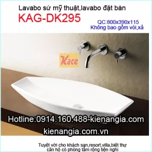 Lavabo sứ mỹ thuật đặt bàn KAG-DK295