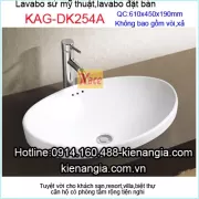 Lavabo sứ nghệ thuật nổi đặt bàn KAG-DK254A