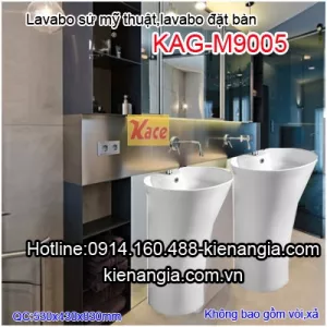 Lavabo có chân đặt sàn nghệ thuật KAG-M9005
