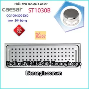 Phễu thu hình chữ nhật 300X100 Caesar O60 KAG-ST1030B