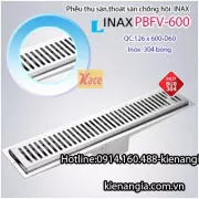 Thoát sàn dài INAX 126x600xD60 KAG-PBFV600
