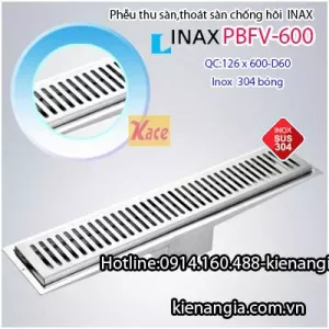 Thoát sàn dài INAX 126x600xD60 KAG-PBFV600