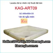 Lavabo đá tự nhiên mỹ thuật đặt bàn KAG-art09