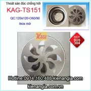 Hố ga inox sus304 đúc 120X120 D60 KAG-TS151