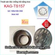 Phễu thu phòng tắm vách kính 100X100 D60 KAG-TS157