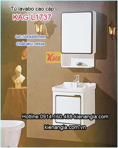 Tủ lavabo nhựa phòng tắm nhỏ KAG-L1737