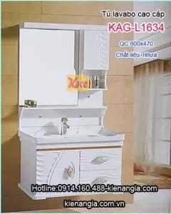 Tủ lavabo nhựa cao cấp KAG-L1634