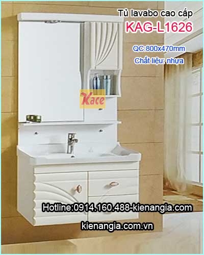 Tủ lavabo nhựa cao cấp KAG-L1626