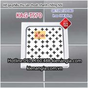 Hố ga nhà tắm inox bóng 120x120 DG60 KAG-TS70
