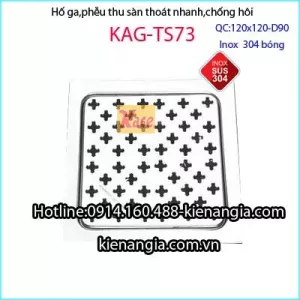 Phễu thoát nước nhanh 120x120 D90 KAG-TS73