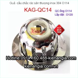 Cầu chắn rác sus304 đế tròn O114 KAG-QC14