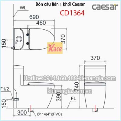 Bon-cau-lien-mot-khoi-Caesar-CD1364-TSKT