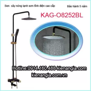 Sen tắm đứng sơn tĩnh điện màu đen KAG-O8252BL
